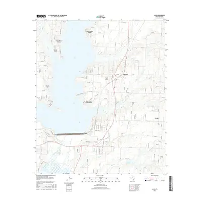 2016 Map of Lavon, 2016 Print