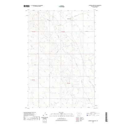 2020 Map of Lawrence Creek East, 2020 Print