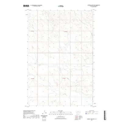 2020 Map of Lawrence Creek West, 2020 Print