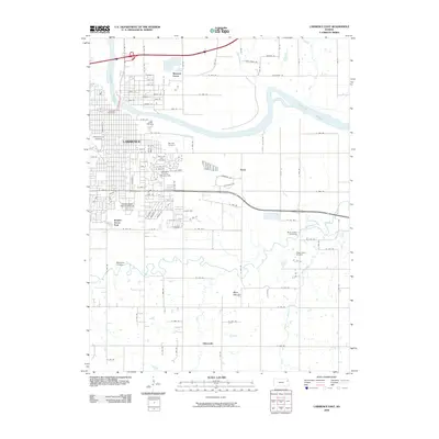 2009 Map of Lawrence East, 2009 Print