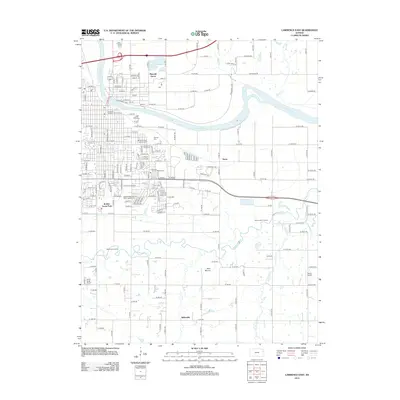 2012 Map of Lawrence East, 2012 Print
