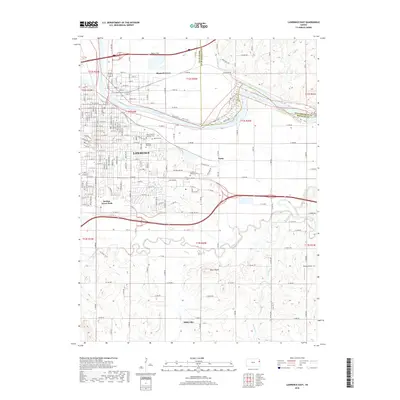 2018 Map of Lawrence East, 2018 Print