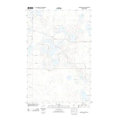 2013 Map of Lawrence Lake East, 2013 Print