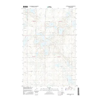 2016 Map of Lawrence Lake East, 2016 Print