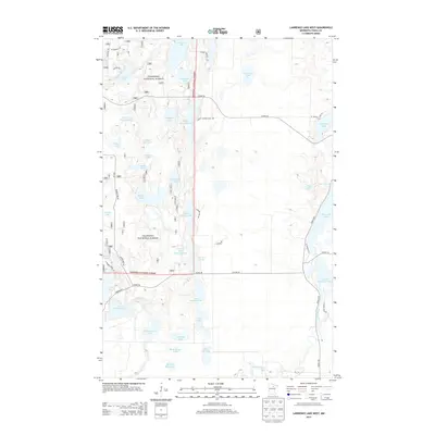 2013 Map of Lawrence Lake West, 2013 Print