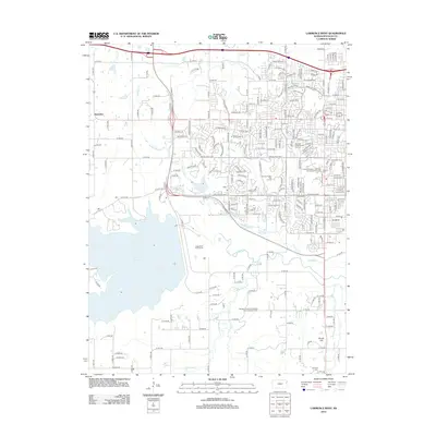2012 Map of Lawrence West, 2012 Print
