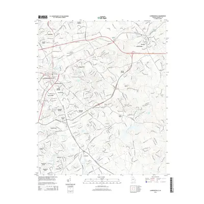 2014 Map of Lawrenceville, 2014 Print
