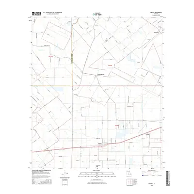 2015 Map of Lawtell, 2015 Print