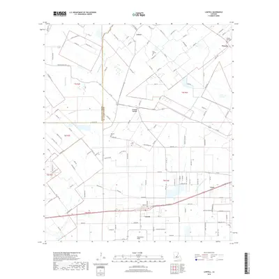 2018 Map of Lawtell, 2018 Print
