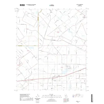 2020 Map of Lawtell, 2020 Print
