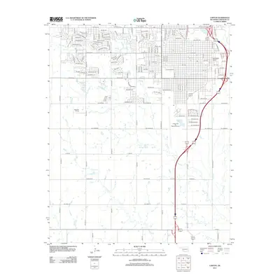 2012 Map of Lawton, 2012 Print