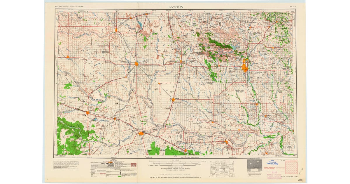 1950s Maps of Central High OK - Lawton Comanche County Ok Usgs Topo 1955 P1958 Og 1200x630 