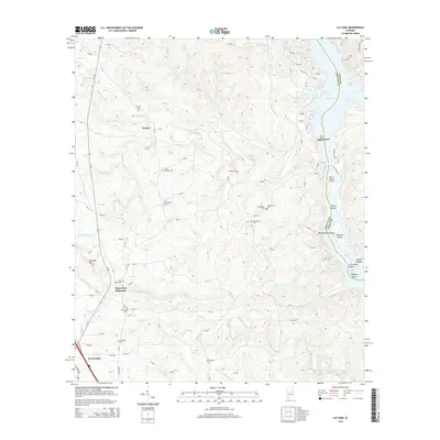 2014 Map of Lay Dam, 2014 Print