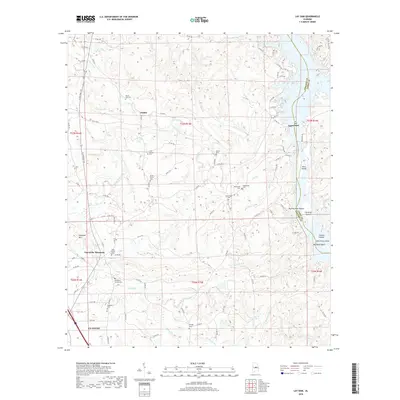2018 Map of Lay Dam, 2018 Print