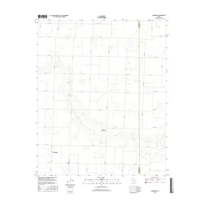 2016 Map of Lazbuddie, 2016 Print