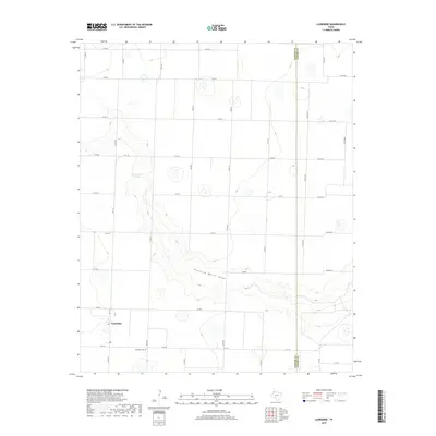 2019 Map of Lazbuddie, 2019 Print