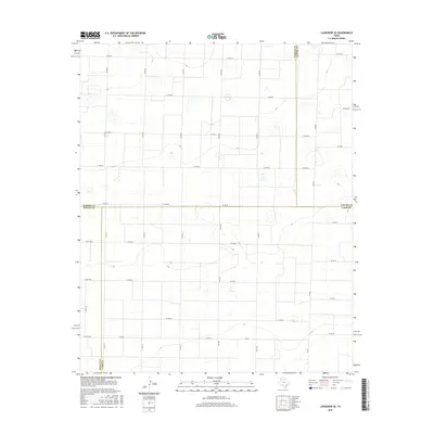 2016 Map of Lazbuddie SE, 2016 Print