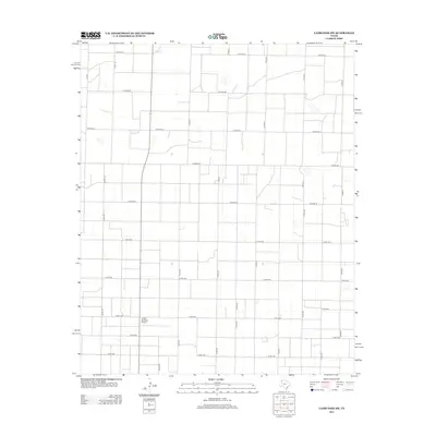 2012 Map of Lazbuddie SW, 2012 Print
