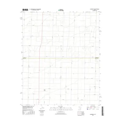 2016 Map of Lazbuddie SW, 2016 Print