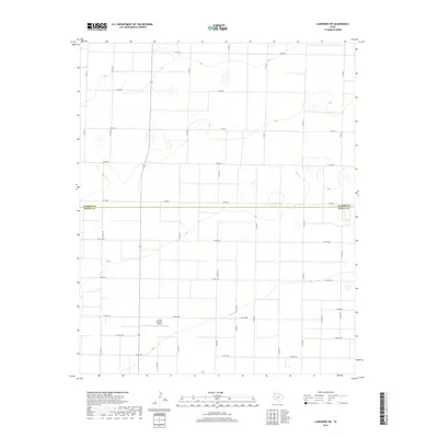2019 Map of Lazbuddie SW, 2019 Print