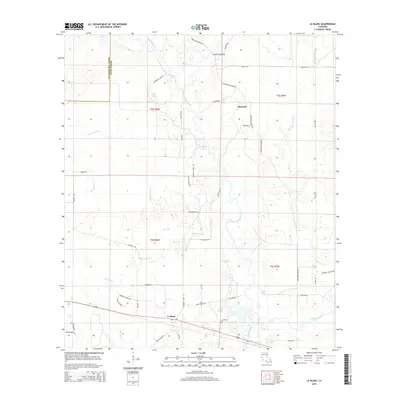 2015 Map of Le Blanc, 2015 Print