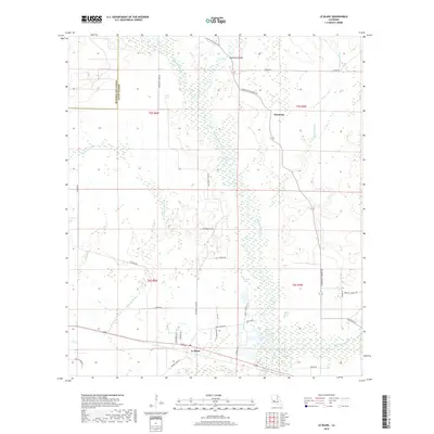 2018 Map of Le Blanc, 2018 Print