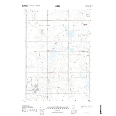 2019 Map of Le Center, 2019 Print