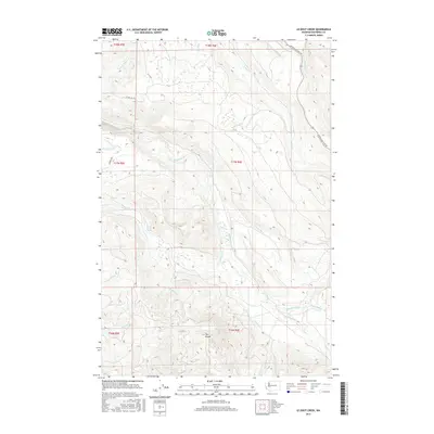 2017 Map of Le Dout Creek, 2017 Print