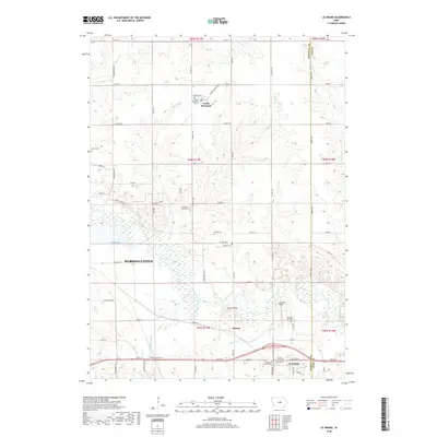 2018 Map of Le Grand, 2018 Print