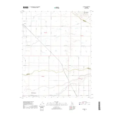 2018 Map of Le Grand, 2018 Print