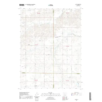 2018 Map of Le Roy, 2018 Print