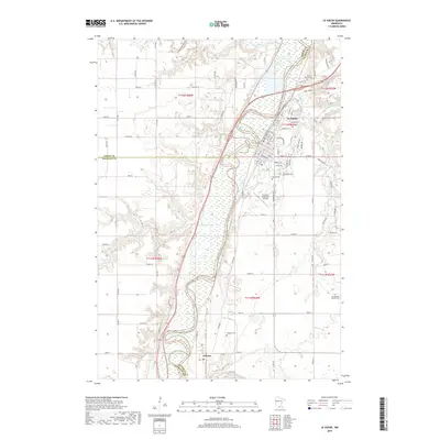 2019 Map of Le Sueur, 2019 Print
