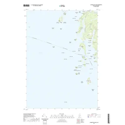 2021 Map of Leadbetter Island, 2021 Print