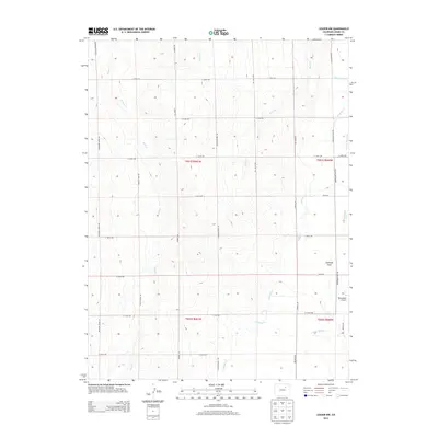 2013 Map of Leader NW, 2013 Print