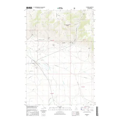 2017 Map of Leadore, 2017 Print