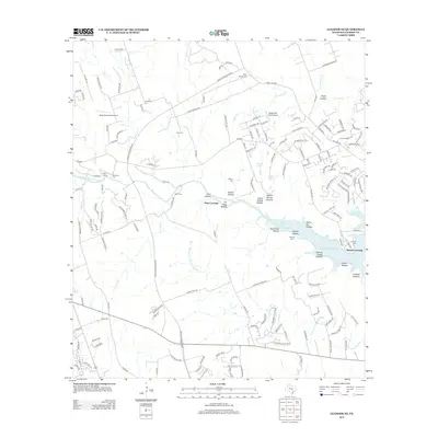 2013 Map of Leander NE, 2013 Print
