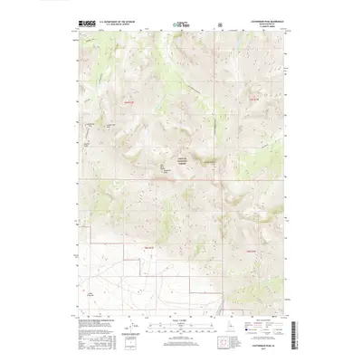 2017 Map of Leatherman Peak, 2017 Print