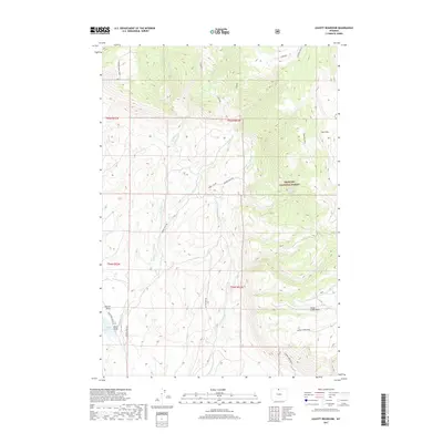 2017 Map of Leavitt Reservoir, 2017 Print