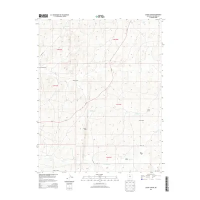 2013 Map of Leavry Canyon, 2013 Print