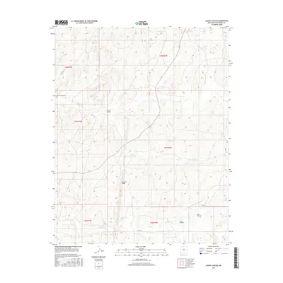2017 Map of Leavry Canyon, 2017 Print