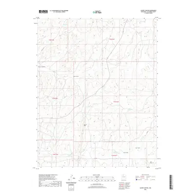 2020 Map of Leavry Canyon, 2020 Print