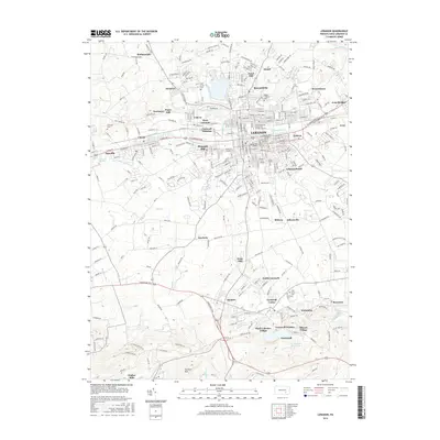 2016 Map of Lebanon, 2016 Print