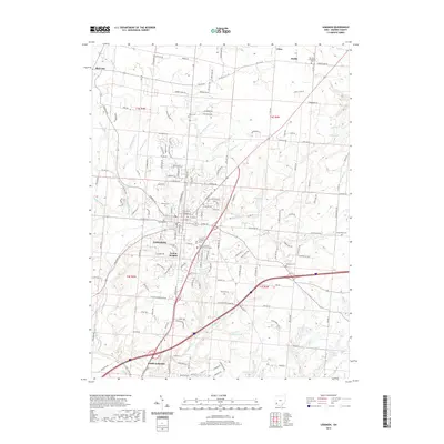 2019 Map of Lebanon, 2019 Print