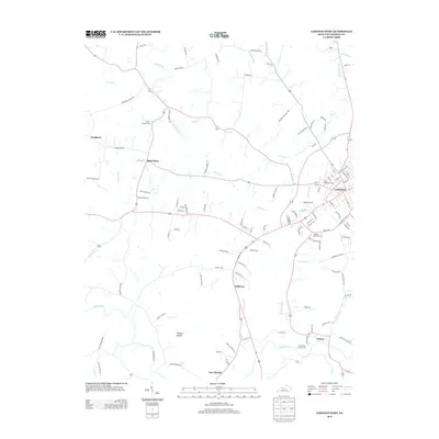2013 Map of Lebanon West, 2013 Print