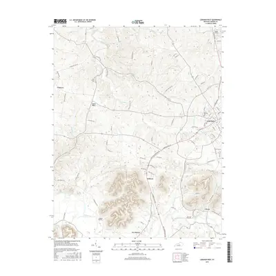 2016 Map of Lebanon West, 2016 Print