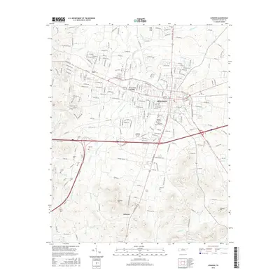 2016 Map of Lebanon, 2016 Print