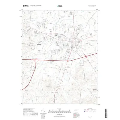 2019 Map of Lebanon, 2019 Print