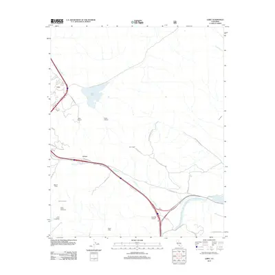 2012 Map of Lebec, 2012 Print