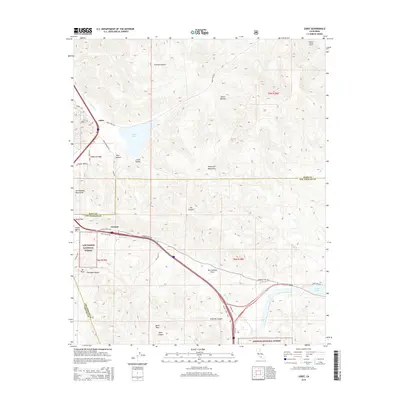 2015 Map of Lebec, 2015 Print