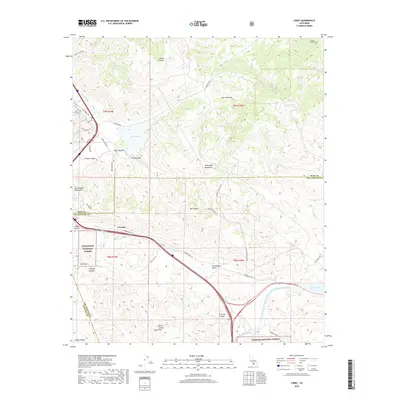 2018 Map of Lebec, 2018 Print